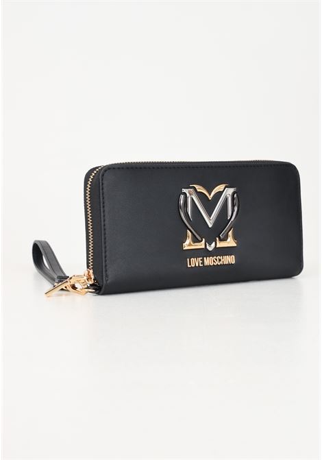 Portafogli nero da donna con logo LOVE MOSCHINO | JC5721PP0LKN0000